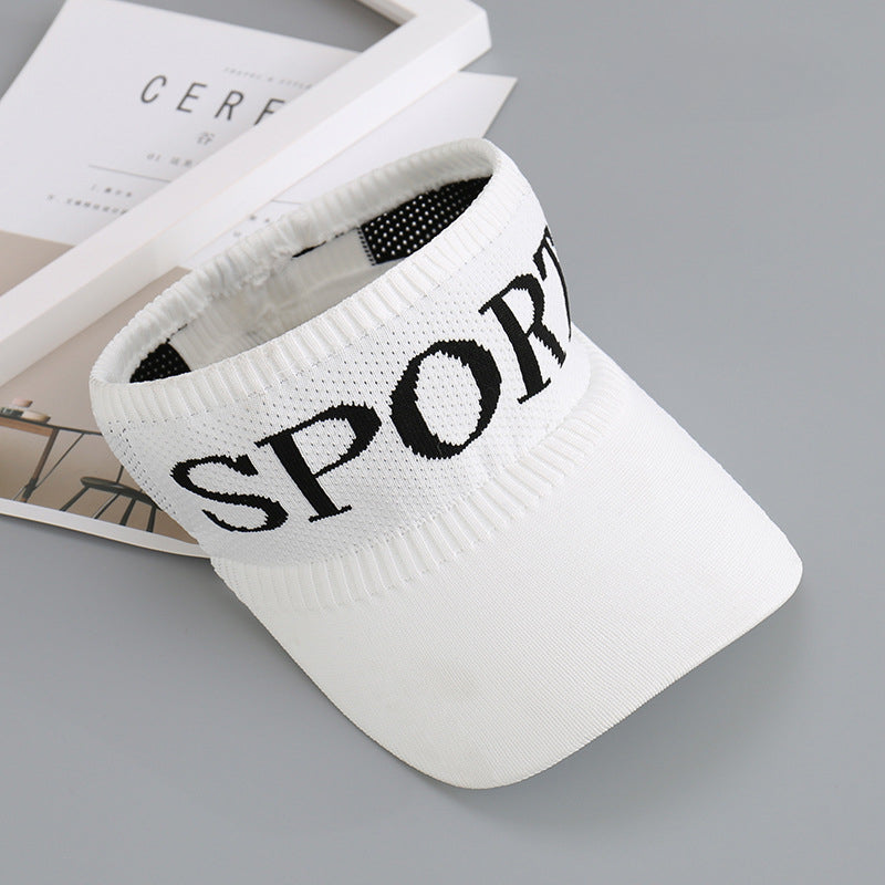 Wholesale Sun Protection Empty Top Knitted Acrylic Baseball Caps